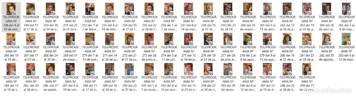 Coleccionismo de revista Teleprograma: TELEPROGRAMA A&Ntilde;O 1971 COMPLETO (LOTE DE 52 NUMEROS) - Foto 2