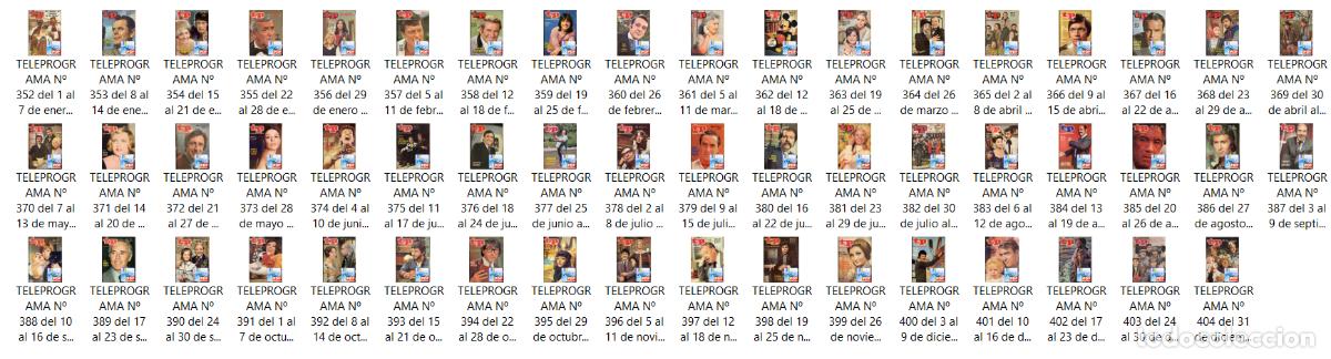 Coleccionismo de revista Teleprograma: TELEPROGRAMA A&Ntilde;O 1973 COMPLETO (LOTE DE 53 NUMEROS) - Foto 2