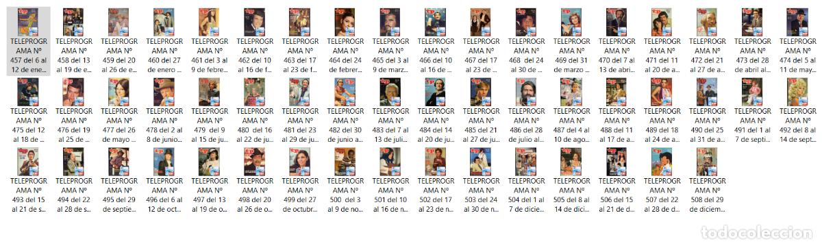 Coleccionismo de revista Teleprograma: TELEPROGRAMA A&Ntilde;O 1975 COMPLETO (LOTE DE 52 NUMEROS) - Foto 2