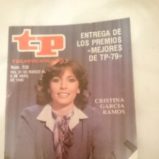 Coleccionismo de Revista Teleprograma: TP TELEPROGRAMA N 730 -DEL 31 MARZO AL 6 ABRIL 1980 -ENTREGA PREMIOS MEJORES AÑO 79- CRISTINA GARCIA