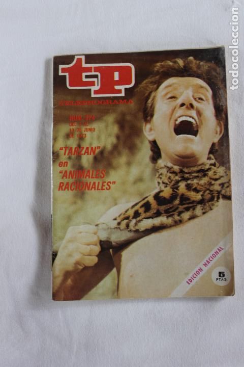 Coleccionismo de revista Teleprograma: TELEPROGRAMA N&ordm; 374 1973 TARZAN EN ANIMALES RACIONALES - Foto 1