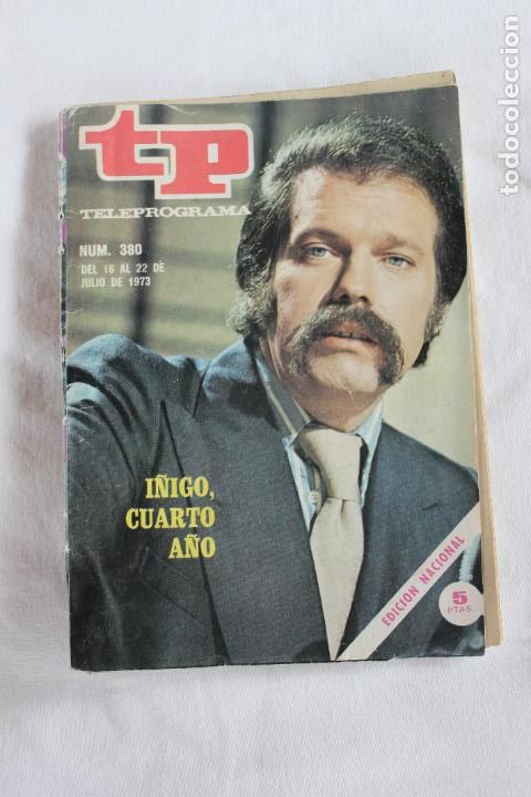 Coleccionismo de revista Teleprograma: TELEPROGRAMA N&ordm; 380 1973 I&Ntilde;IGO CUARTO A&Ntilde;O - Foto 1
