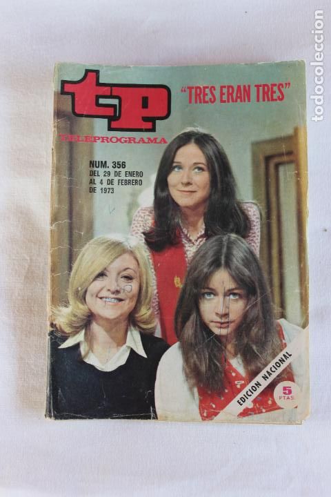Coleccionismo de revista Teleprograma: TELEPROGRAMA N&ordm; 356 1973 TRES ERAN TRES N&ordm; 2 - Foto 1
