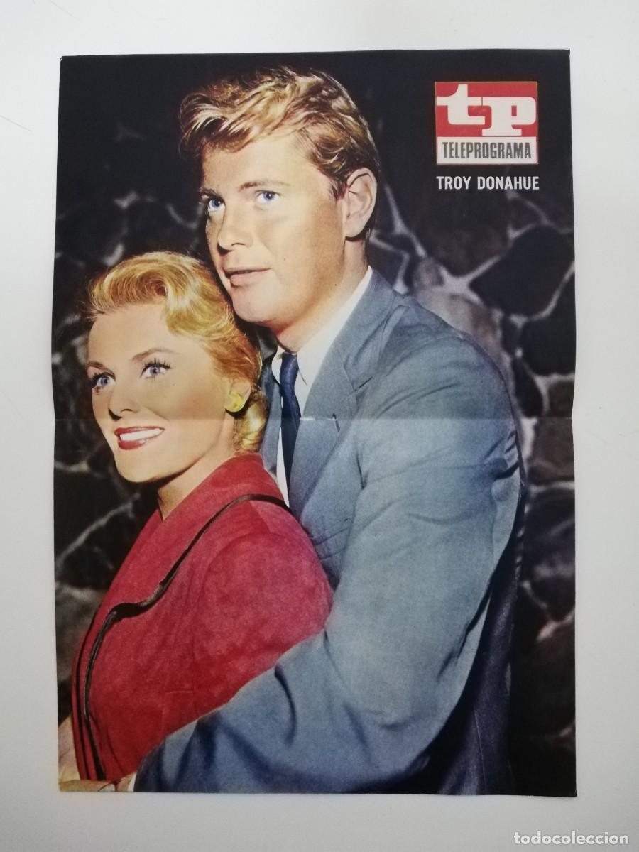 Coleccionismo de revista Teleprograma: POSTER TROY DONAHUE DEL TP TELEPROGRAMA - Foto 1