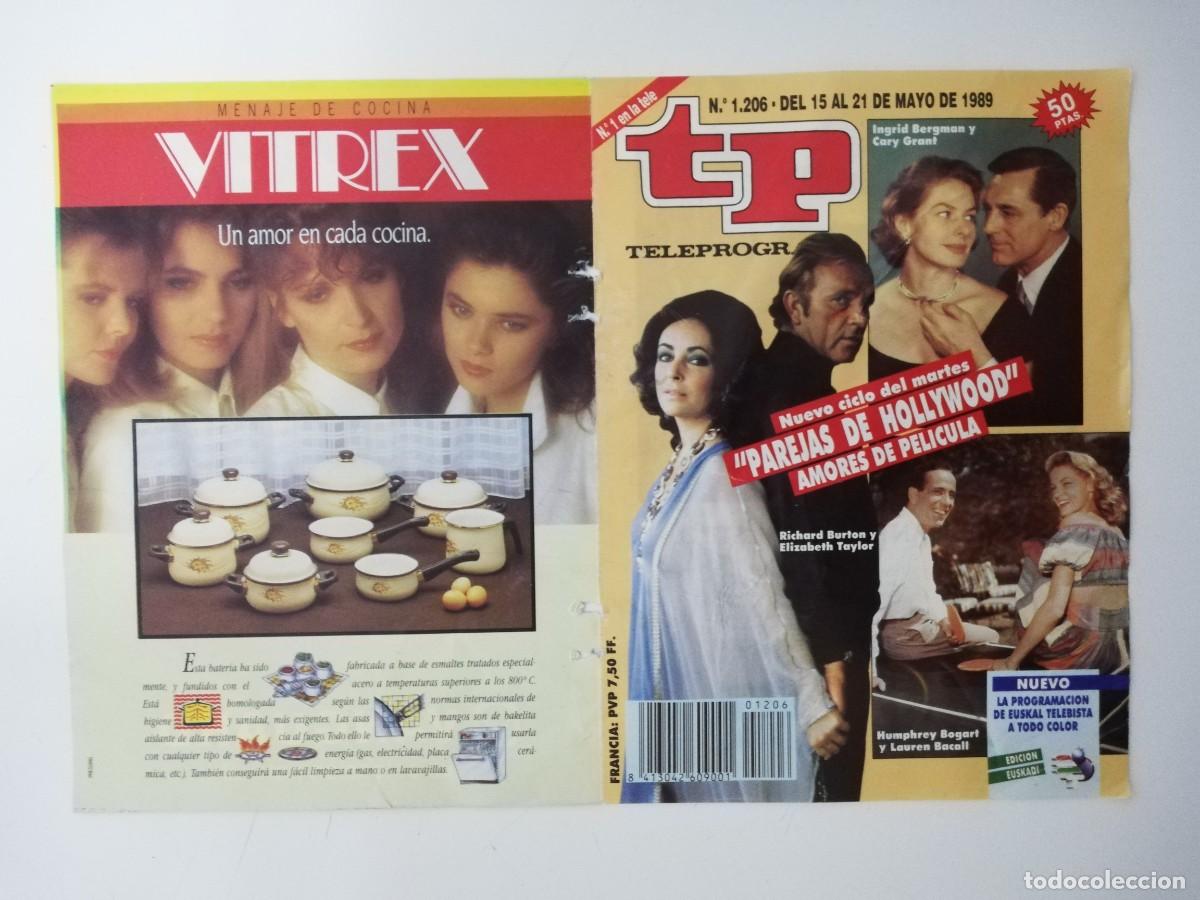 Coleccionismo de revista Teleprograma: PORTADA DE LA REVISTA TELE PROGRAMA TP N&ordm; 1206 - Foto 3