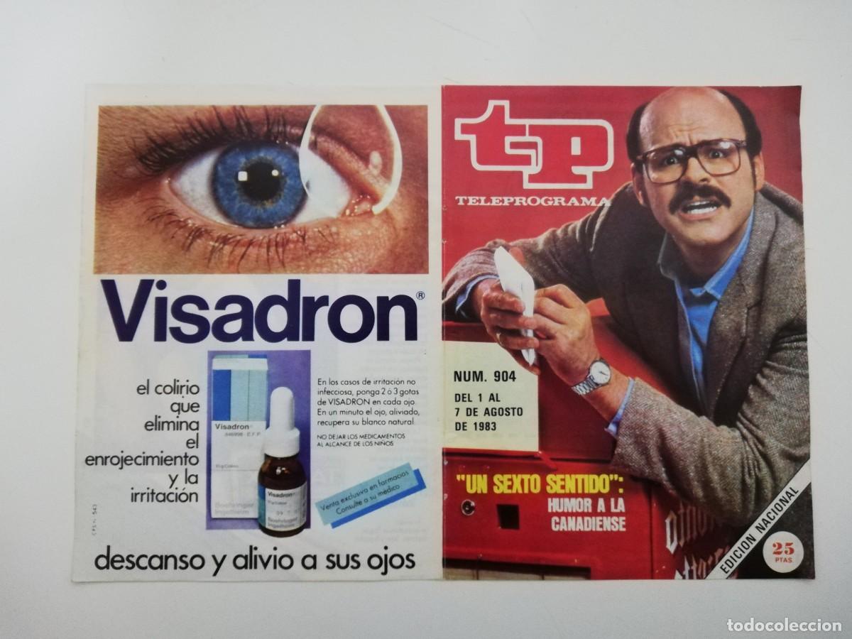 Coleccionismo de revista Teleprograma: PORTADA DE LA REVISTA TELE PROGRAMA TP N&ordm; 904 - Foto 1