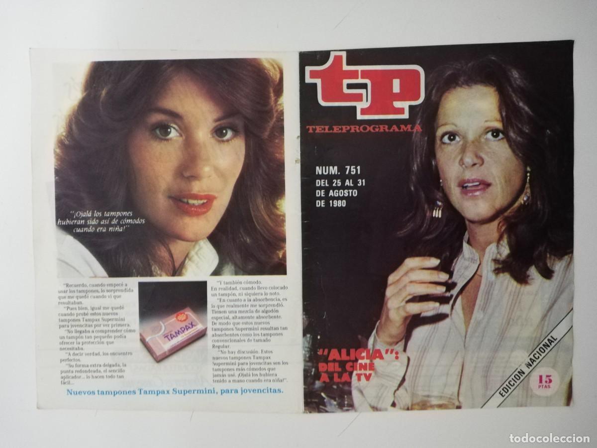 Coleccionismo de revista Teleprograma: PORTADA DE LA REVISTA TELE PROGRAMA TP N&ordm; 751 - Foto 1