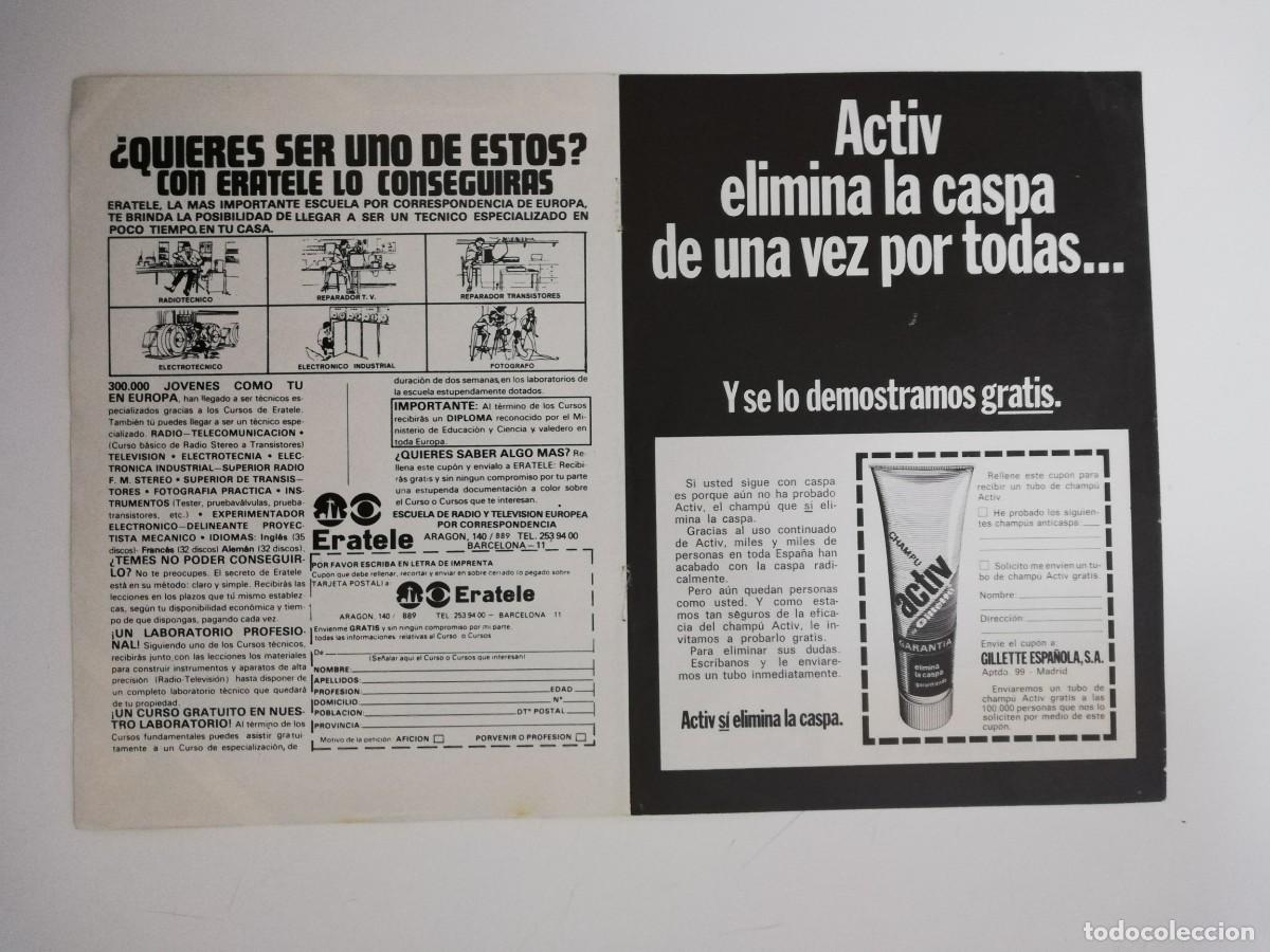 Coleccionismo de revista Teleprograma: PORTADA DE LA REVISTA TELE PROGRAMA TP N&ordm; 429 - Foto 2