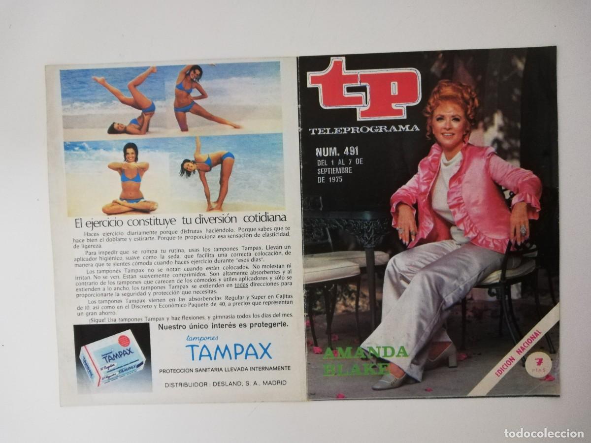 Coleccionismo de revista Teleprograma: PORTADA DE LA REVISTA TELE PROGRAMA TP N&ordm; 491 - Foto 1