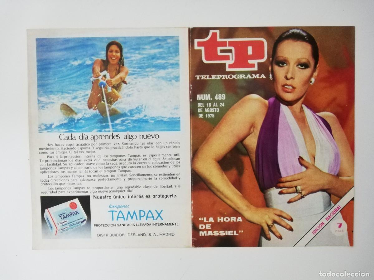 Coleccionismo de revista Teleprograma: PORTADA DE LA REVISTA TELE PROGRAMA TP N&ordm; 489 - Foto 1