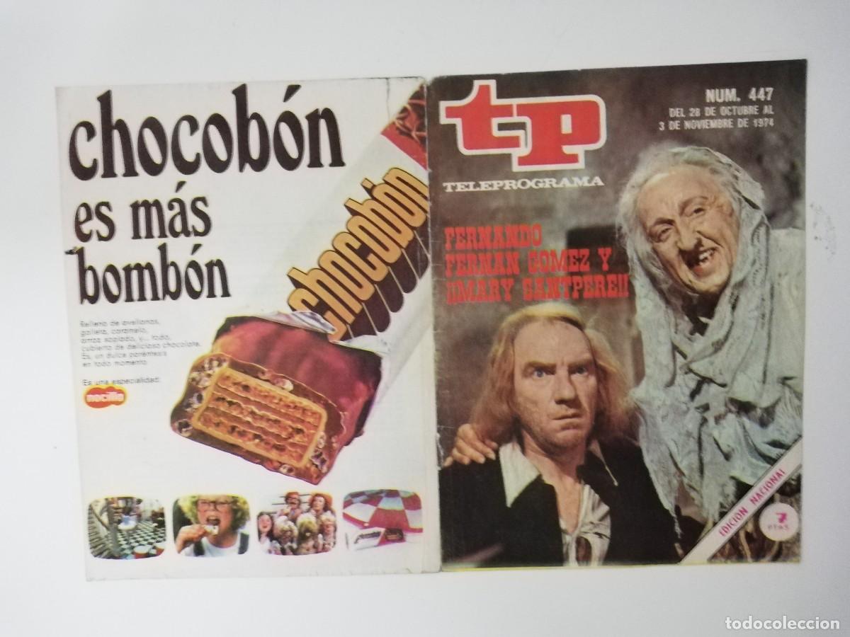 Coleccionismo de revista Teleprograma: PORTADA DE LA REVISTA TELE PROGRAMA TP N&ordm; 447 - Foto 1