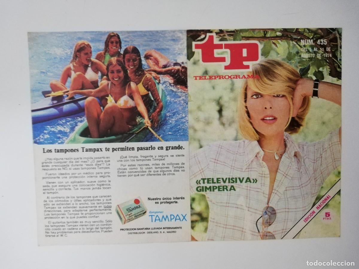Coleccionismo de revista Teleprograma: PORTADA DE LA REVISTA TELE PROGRAMA TP N&ordm; 435 - Foto 1