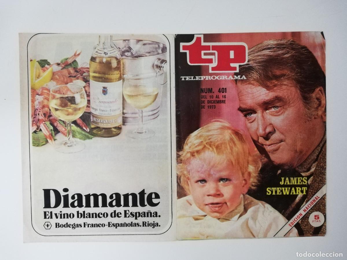 Coleccionismo de revista Teleprograma: PORTADA DE LA REVISTA TELE PROGRAMA TP N&ordm; 401 - Foto 1