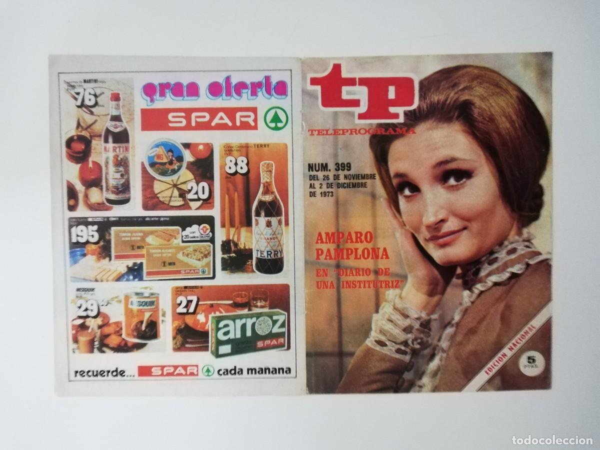 Coleccionismo de revista Teleprograma: PORTADA DE LA REVISTA TELE PROGRAMA TP N&ordm; 399 - Foto 1