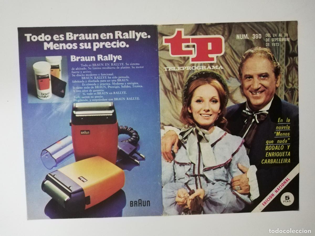 Coleccionismo de revista Teleprograma: PORTADA DE LA REVISTA TELE PROGRAMA TP N&ordm; 390 - Foto 1