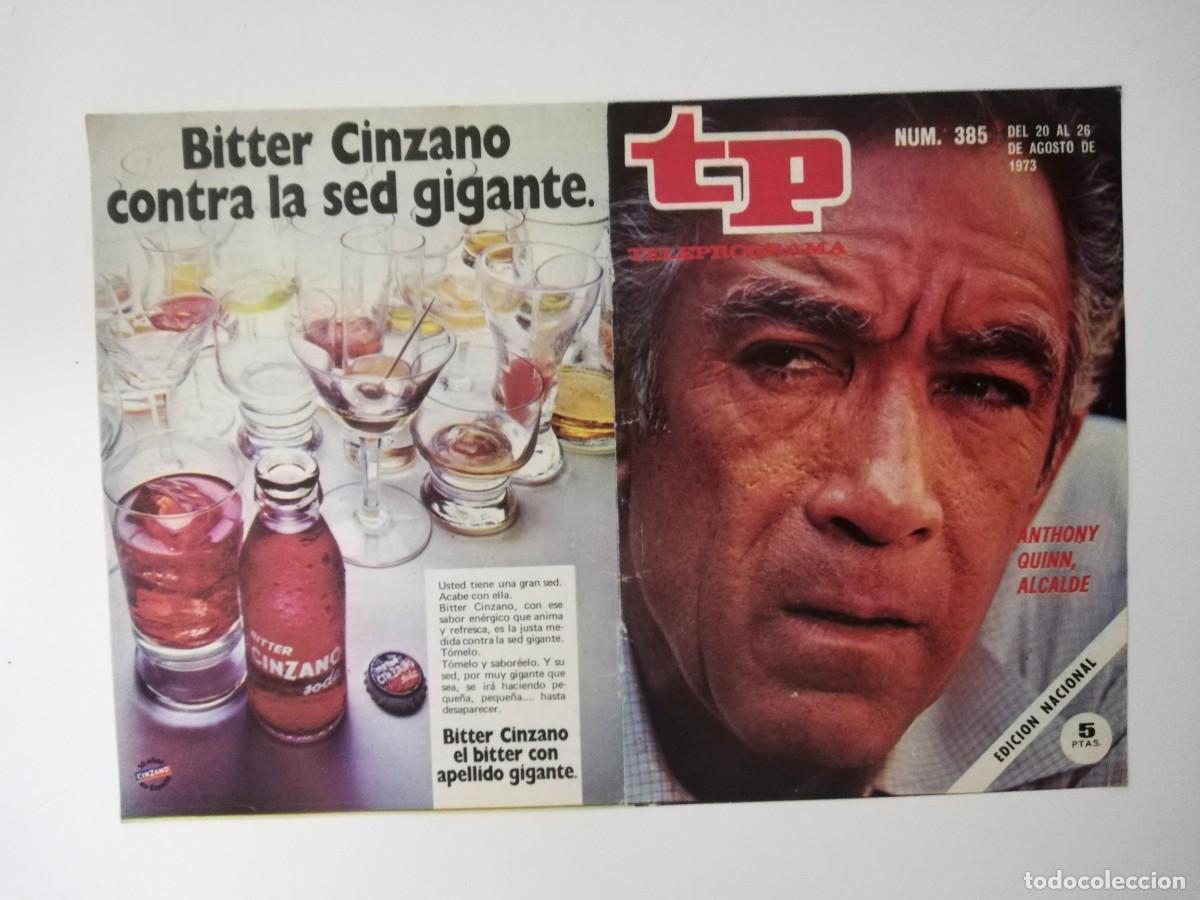 Coleccionismo de revista Teleprograma: PORTADA DE LA REVISTA TELE PROGRAMA TP N&ordm; 385 - Foto 1