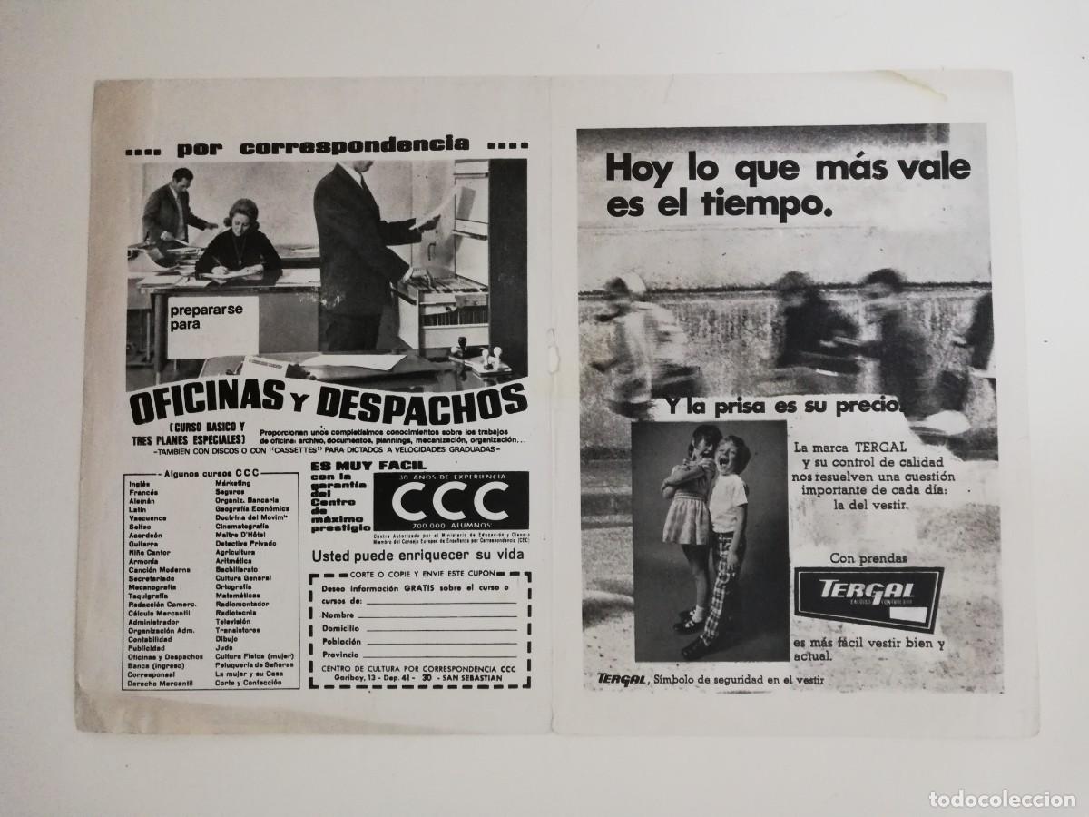 Coleccionismo de revista Teleprograma: PORTADA DE LA REVISTA TELE PROGRAMA TP N&ordm; 218 - Foto 2