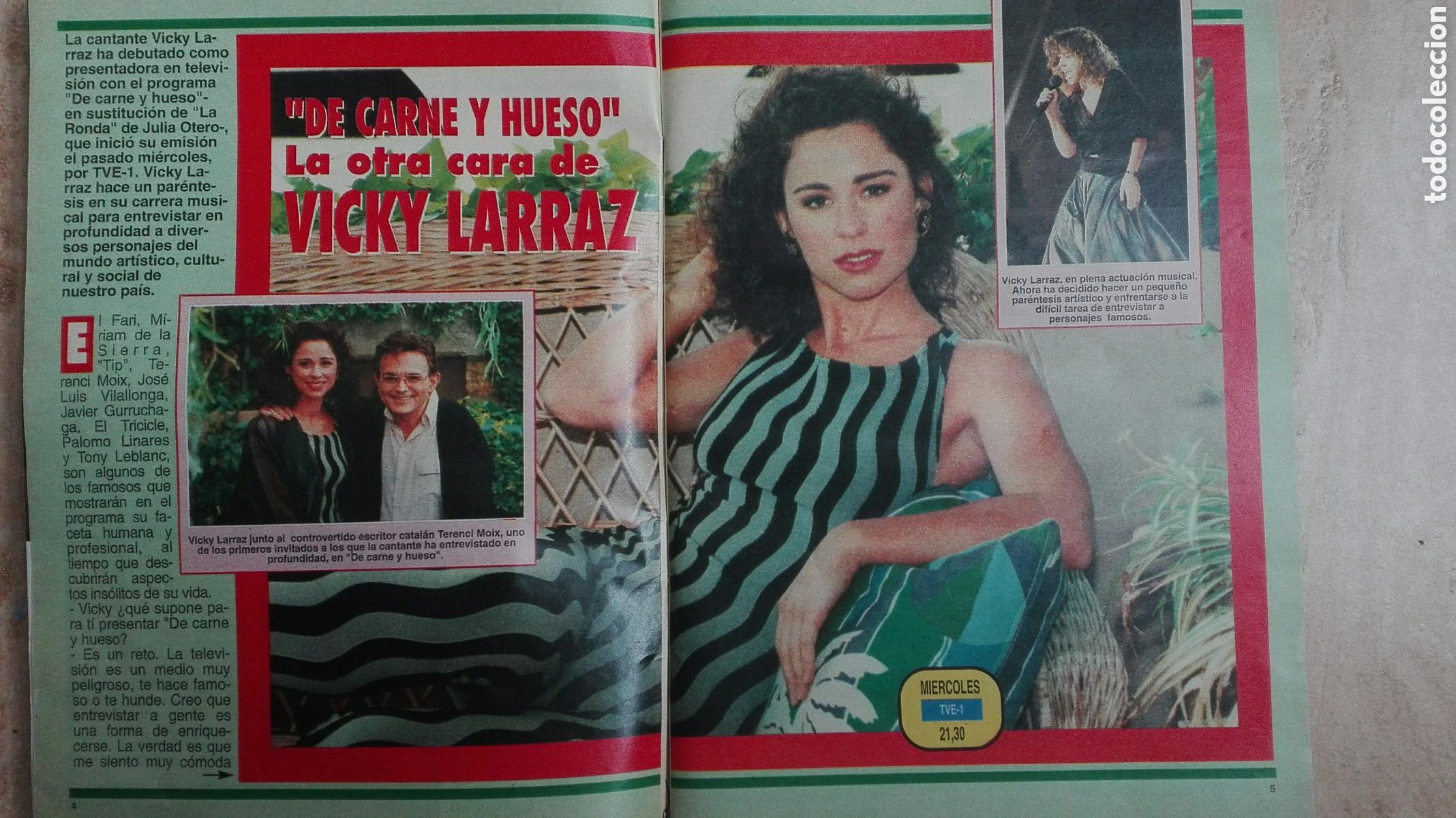 Coleccionismo de revista Teleprograma: Revista TP Teleprograma n&deg; 1318 Vicky Larraz - Foto 2