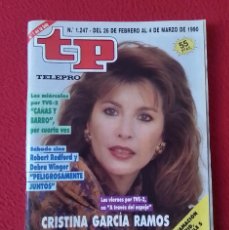 Coleccionismo de Revista Teleprograma: ANTIGUA REVISTA MAGAZINE TP TELEPROGRAMA Nº 1247 1990 CAÑAS Y BARRO CRISTINA GARCÍA RAMOS...ETC..