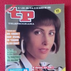 Coleccionismo de Revista Teleprograma: ANTIGUA REVISTA MAGAZINE TP TELEPROGRAMA Nº 1250 1990 MARÍA BARRANCO..MUNDIAL-90 ETC..VER FOTOS..