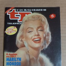 Coleccionismo de Revista Teleprograma: REVISTA TP TELEPROGRAMA Nº 1214 AÑO 1989. MARILYN MONROE.