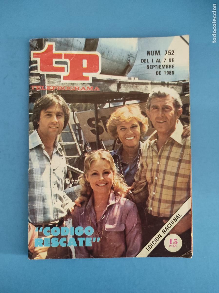 Coleccionismo de revista Teleprograma: REVISTA TP TELEPROGRAMA DE CODIGO RESCATE N&ordm; 752 LOTE 2 C - Foto 1
