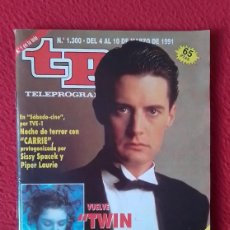 Coleccionismo de Revista Teleprograma: REVISTA MAGAZINE TP TELEPROGRAMA Nº 1300 1991 TWIN PEAKS EL AGENTE COOPER..LAURA PALMER..ETC...