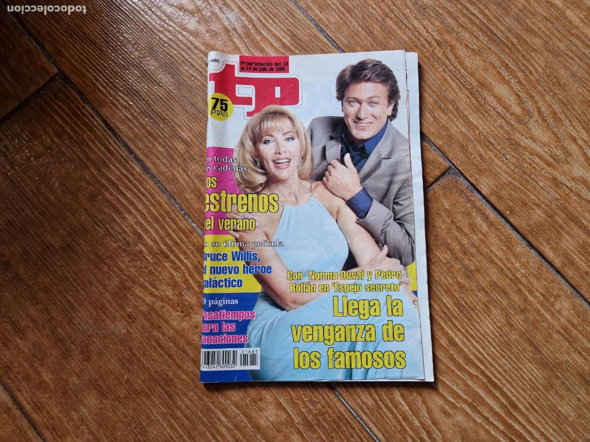 Coleccionismo de revista Teleprograma: TP TELEPROGRAMA N&ordm; 1685 NORMA DUVAL Y PEDRO ROLLAN A&Ntilde;O 1998. - Foto 1