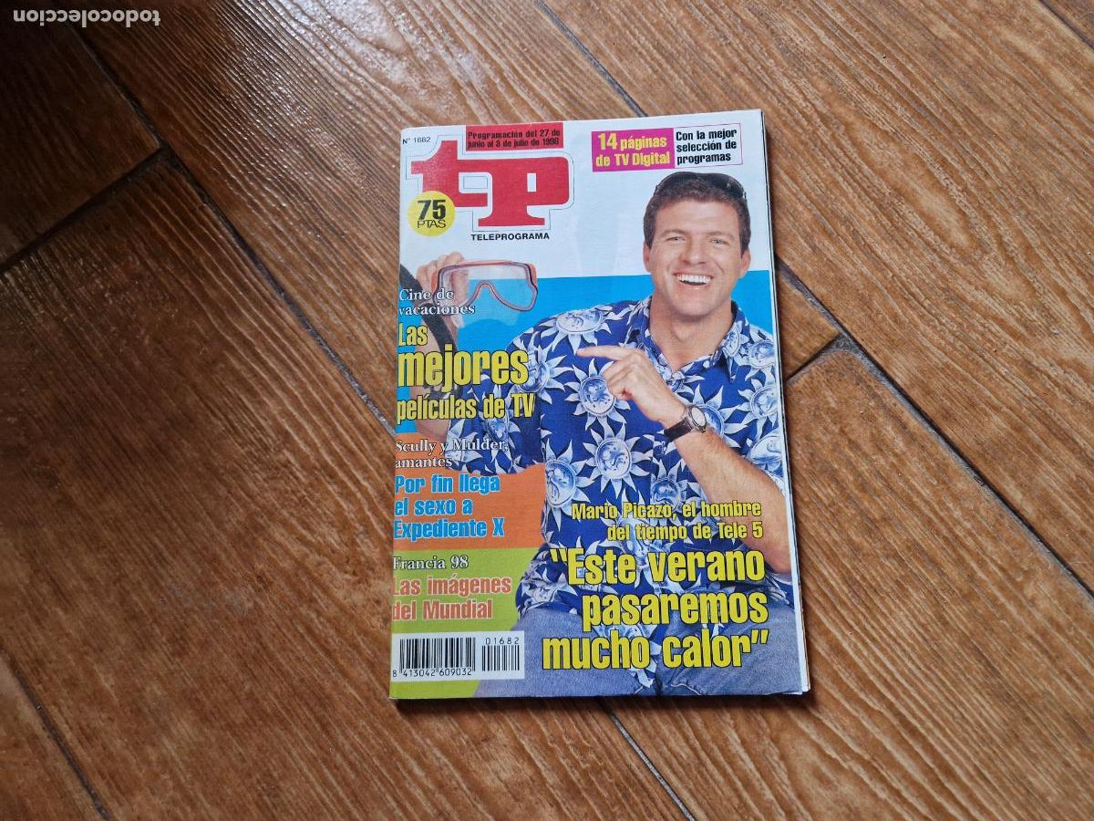 Coleccionismo de revista Teleprograma: TP TELEPROGRAMA N&ordm; 1682 MARIO PICAZO A&Ntilde;O 1998. - Foto 1