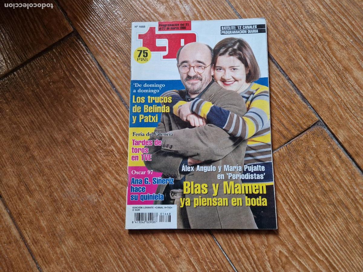 Coleccionismo de revista Teleprograma: TP TELEPROGRAMA N&ordm; 1668 ALEX ANGULO Y MARIA PUJALTE A&Ntilde;O 1998. - Foto 1