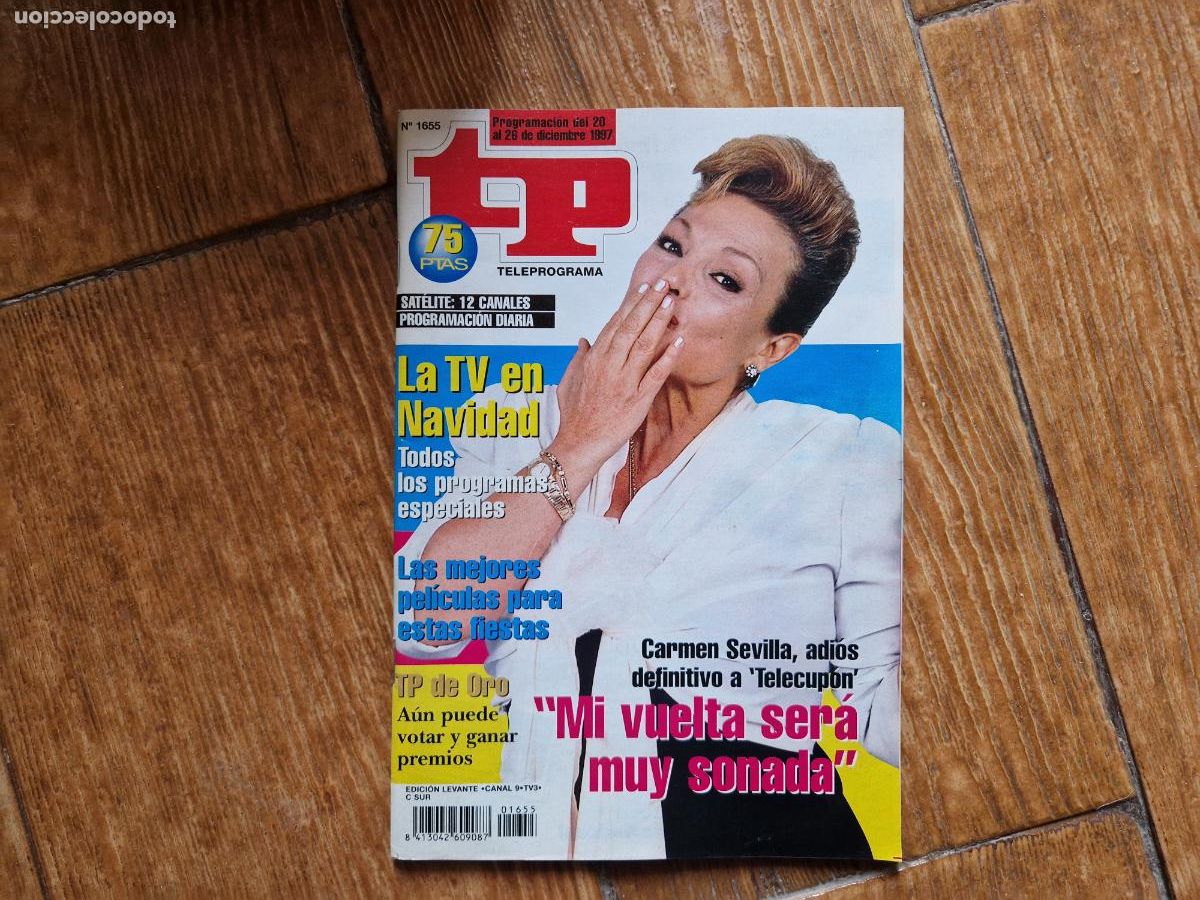 Coleccionismo de revista Teleprograma: TP TELEPROGRAMA N&ordm; 1655 CARMEN SEVILLA A&Ntilde;O 1997 - Foto 1