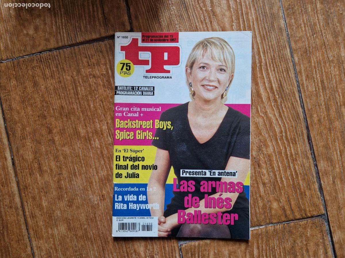 Coleccionismo de revista Teleprograma: TP TELEPROGRAMA N&ordm; 1650 INES BALLESTER A&Ntilde;O 1997 - Foto 1