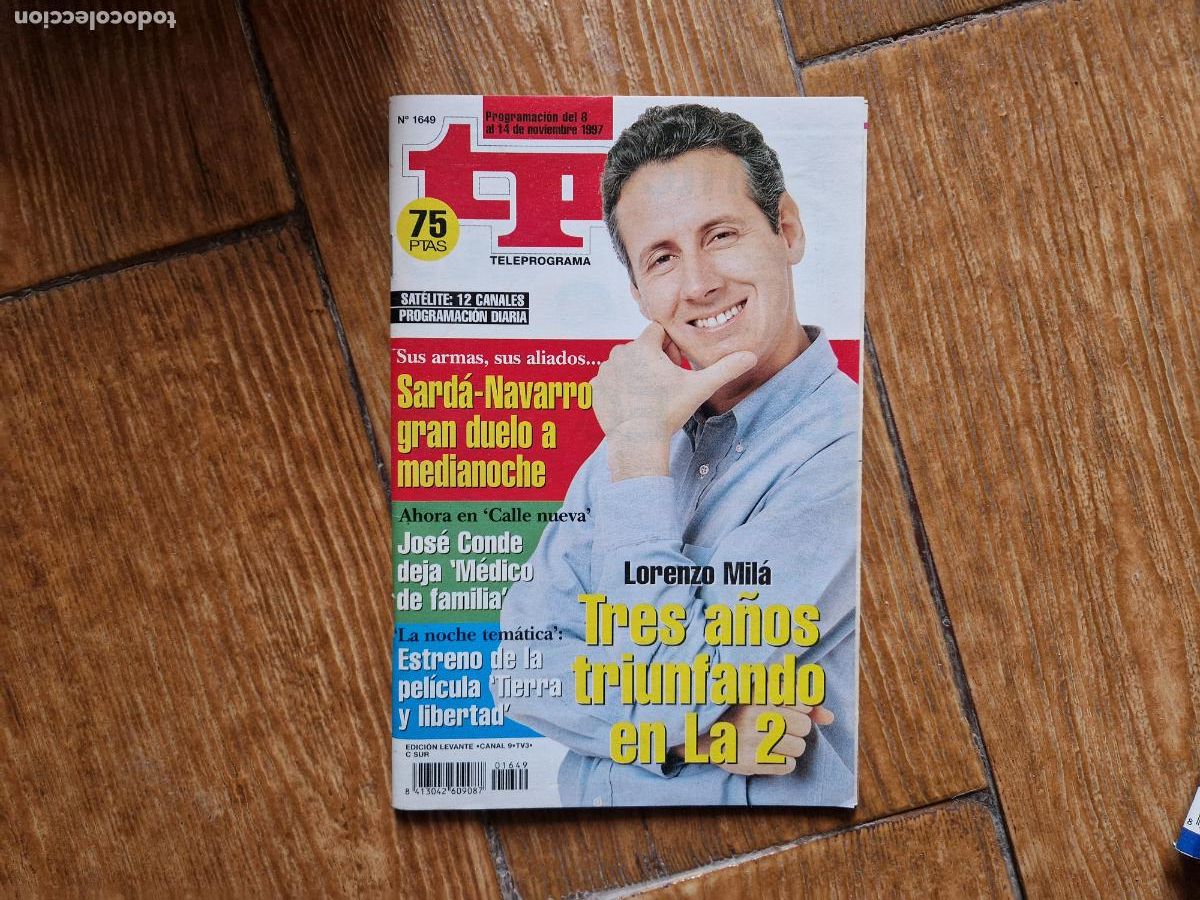 Coleccionismo de revista Teleprograma: TP TELEPROGRAMA N&ordm; 1649 LORENZO MILA A&Ntilde;O 1997 - Foto 1