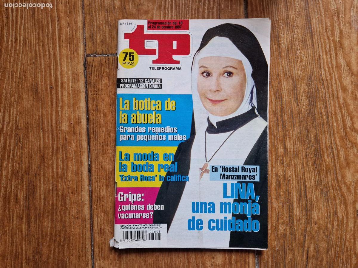 Coleccionismo de revista Teleprograma: TP TELEPROGRAMA N&ordm; 1646 LINA MORGAN A&Ntilde;O 1997 - Foto 1