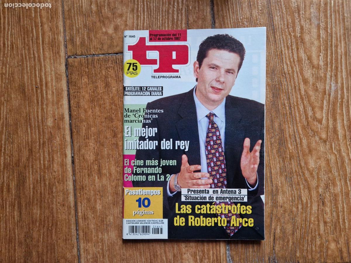 Coleccionismo de revista Teleprograma: TP TELEPROGRAMA N&ordm; 1645 ROBERTO ARCE A&Ntilde;O 1997 - Foto 1