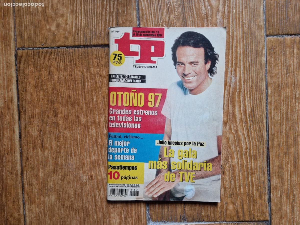 Coleccionismo de revista Teleprograma: TP TELEPROGRAMA N&ordm; 1641 JULIO IGLESIAS A&Ntilde;O 1997 - Foto 1