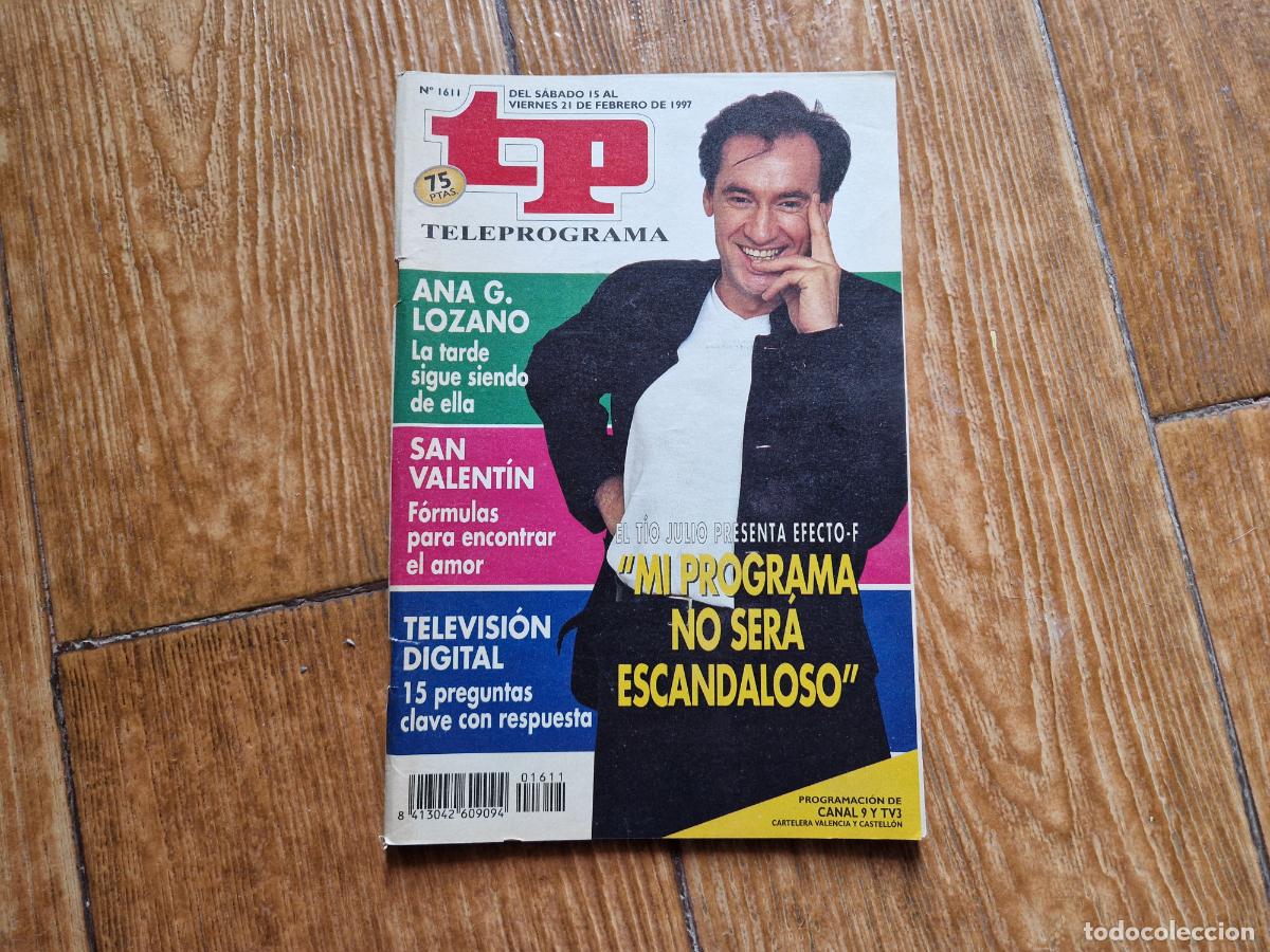 Coleccionismo de revista Teleprograma: TP TELEPROGRAMA N&ordm; 1611 FRANCIS LORENZO 1997 - Foto 1