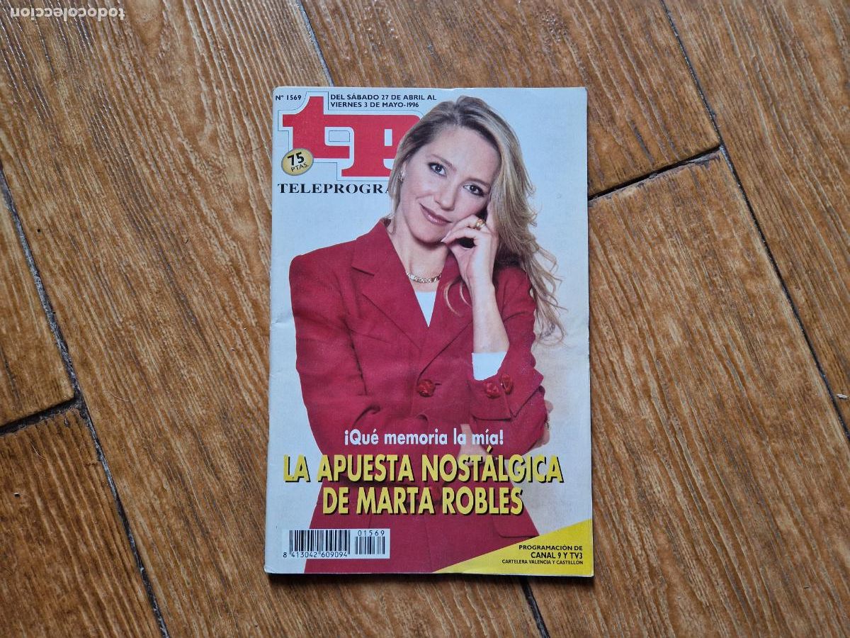 Coleccionismo de revista Teleprograma: TP TELEPROGRAMA N&ordm; 1569 MARTA ROBLES 1996 - Foto 1