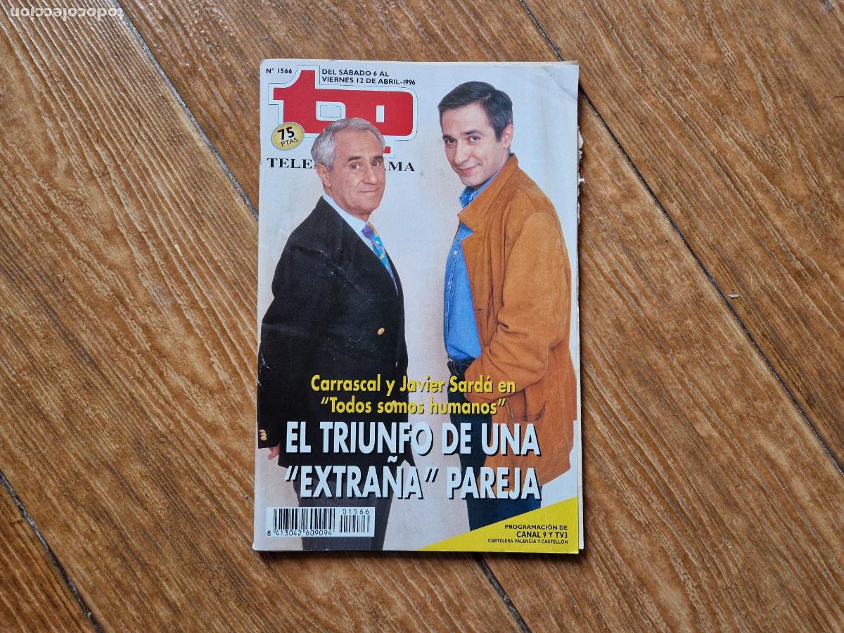 Coleccionismo de revista Teleprograma: TP TELEPROGRAMA N&ordm; 1566 JAVIER SARDA Y CARRASCAL 1996 - Foto 1