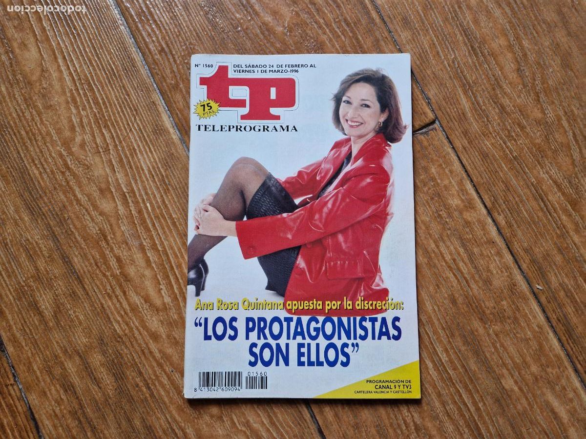Coleccionismo de revista Teleprograma: TP TELEPROGRAMA N&ordm; 1560 ANA ROSA QUINTANA 1996 - Foto 1
