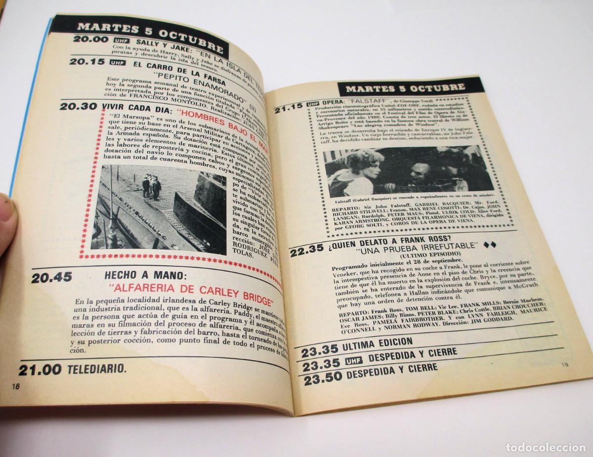 Coleccionismo de revista Teleprograma: Revista Teleprograma TP n&ordm; 861 de Octubre de 1982 - Foto 4
