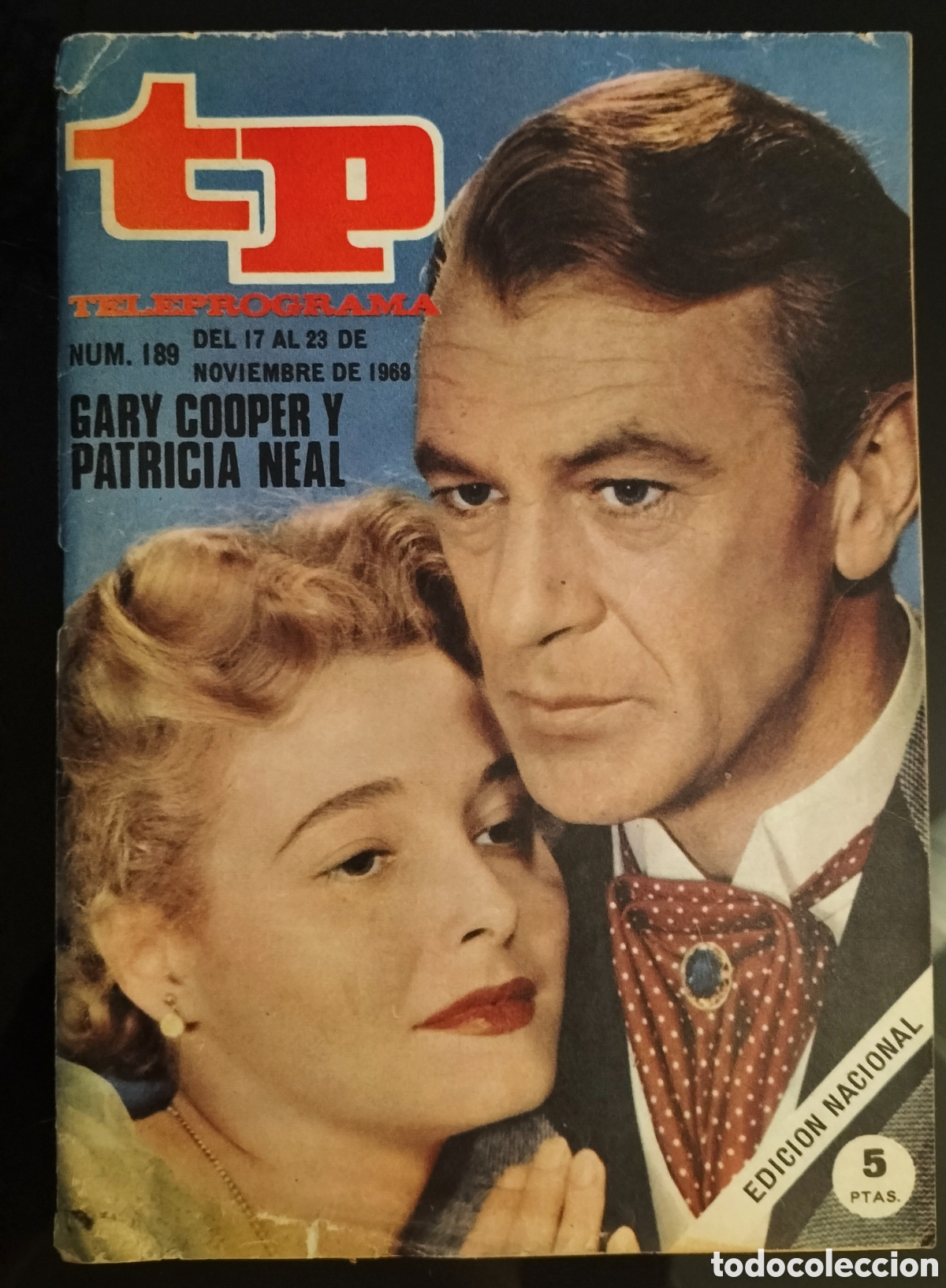 Coleccionismo de revista Teleprograma: Teleprograma n&uacute;mero 189. Recordando a Gary Cooper - Foto 1