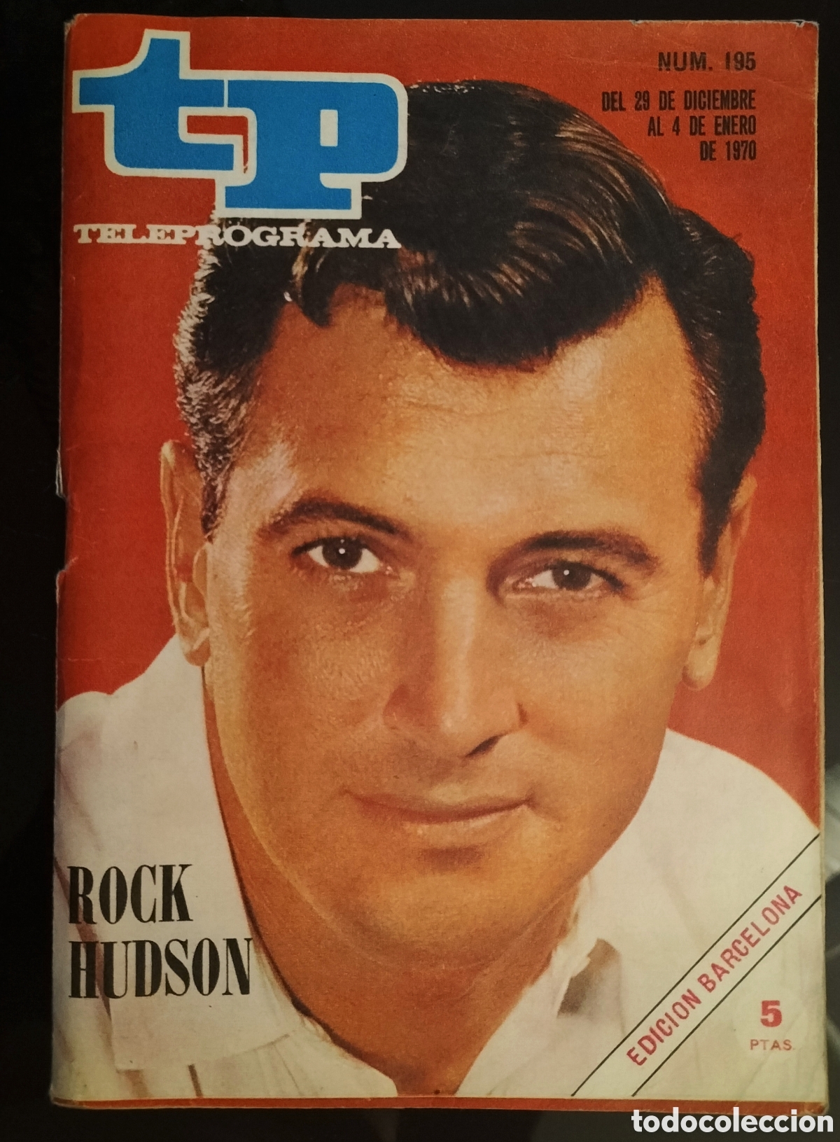 Coleccionismo de revista Teleprograma: Teleprograma TP n&uacute;mero 195. Rock Hudson - Foto 1