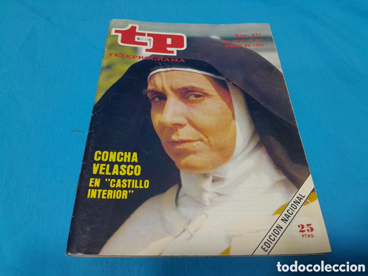 Coleccionismo de revista Teleprograma: REVISTA TP TELEPROGRAMA, N&Uacute;MERO 937 - CONCHA VELASCO EN CASTILLO INTERIOR - 1984 - Foto 1