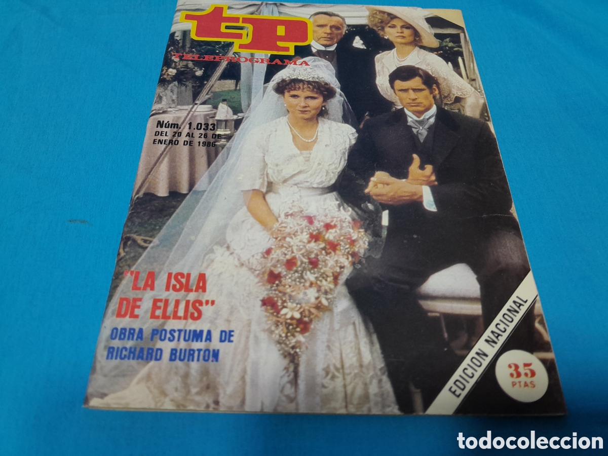 Coleccionismo de revista Teleprograma: REVISTA TP TELEPROGRAMA, N&Uacute;MERO 1033 - LA ISLA DE ELLIS - 1986 - Foto 1