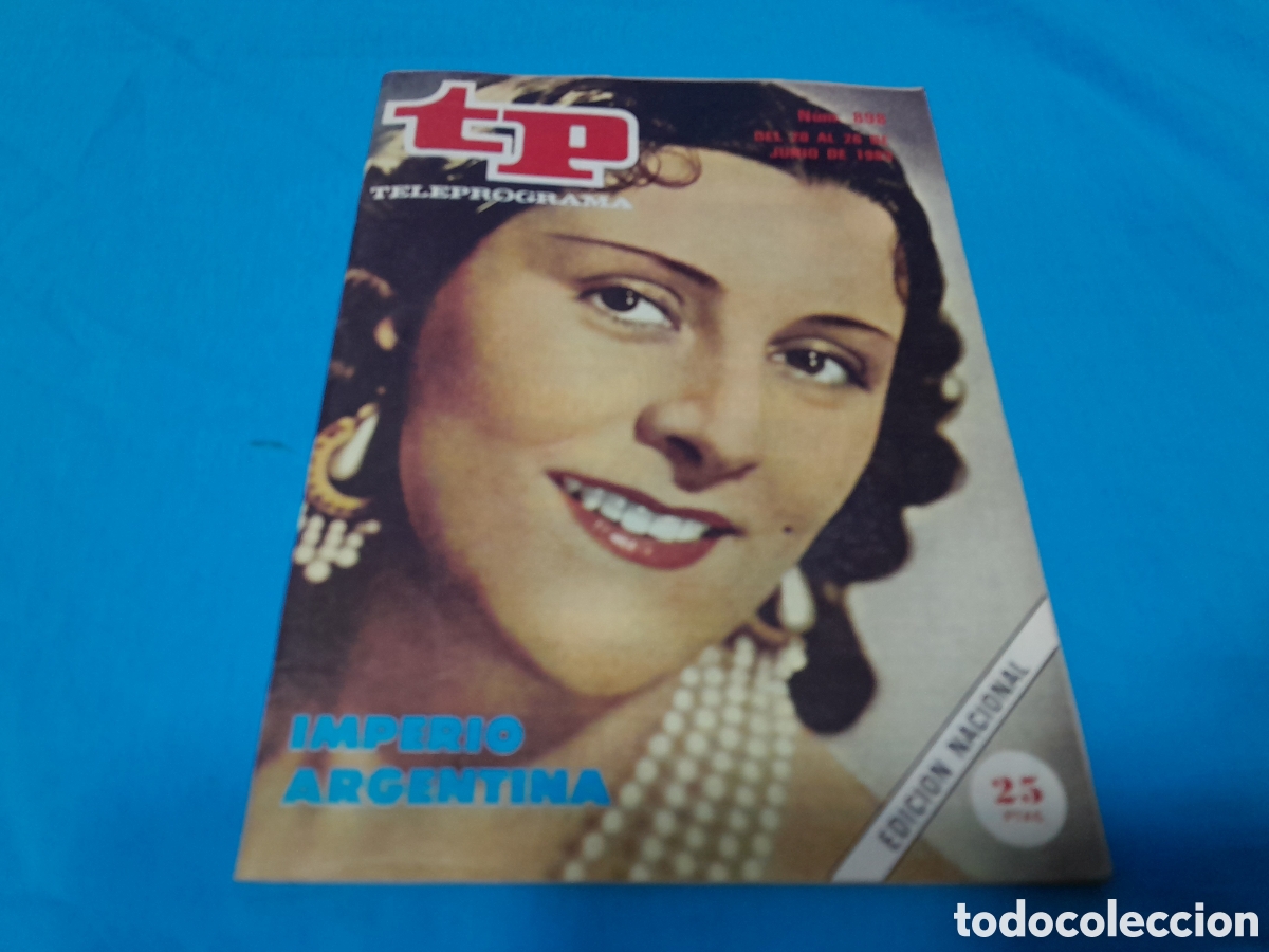 Coleccionismo de revista Teleprograma: REVISTA TP TELEPROGRAMA, N&Uacute;MERO 898 - IMPERIO ARGENTINA - 1983 - Foto 1