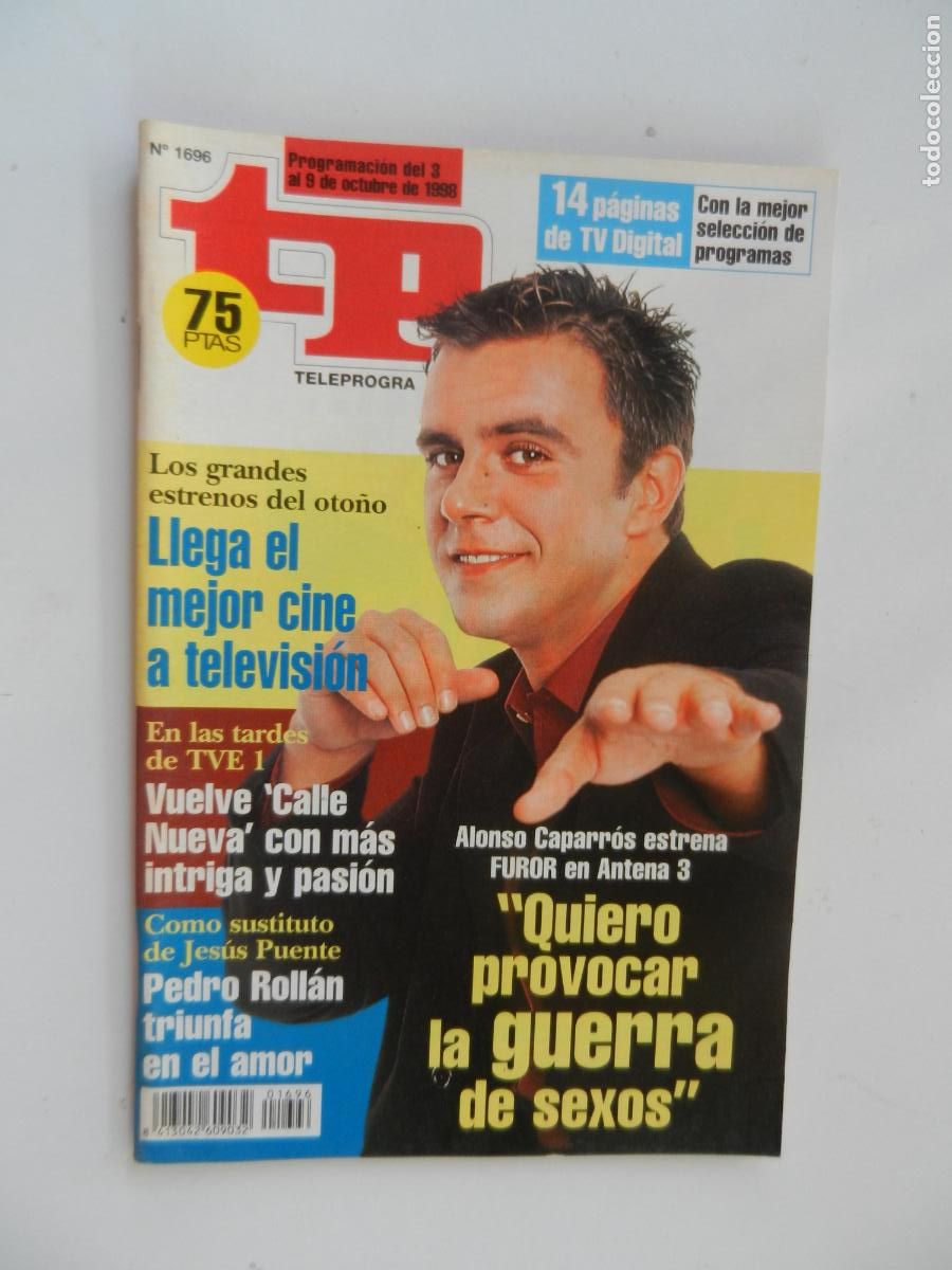 Coleccionismo de revista Teleprograma: TP TELEPROGRAMA - N&ordm; 1696 - 03-10-1998 - ALONSO CAPARROS - - Foto 1