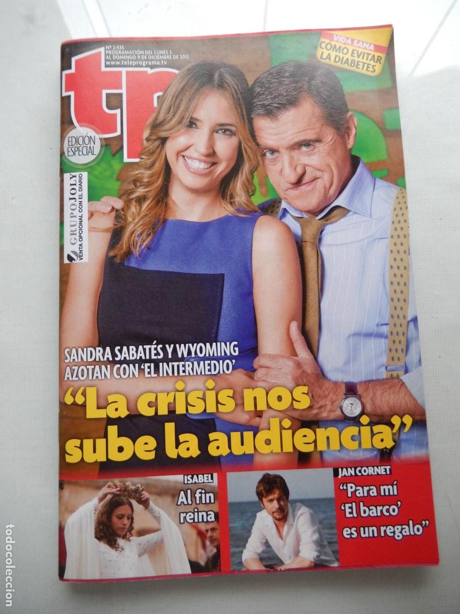 Coleccionismo de revista Teleprograma: TP TELEPROGRAMA - N&ordm; 2435- 3-DICIEMBRE 2012 - SANDRA SABATES - JAN CORNET - Foto 1