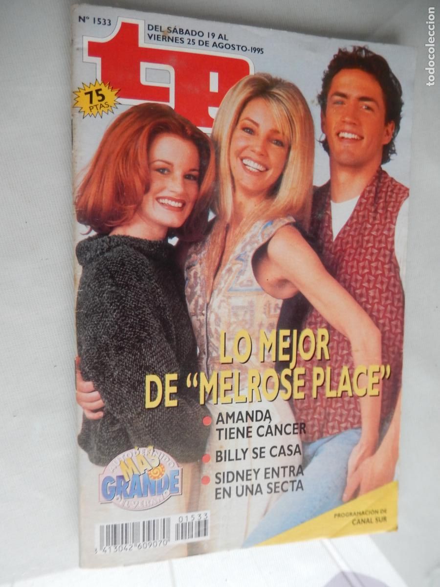 Coleccionismo de revista Teleprograma: TP TELEPROGRAMA - N&ordm; 1533 -19-08-1995 - MELROSE PLACE ... - Foto 1