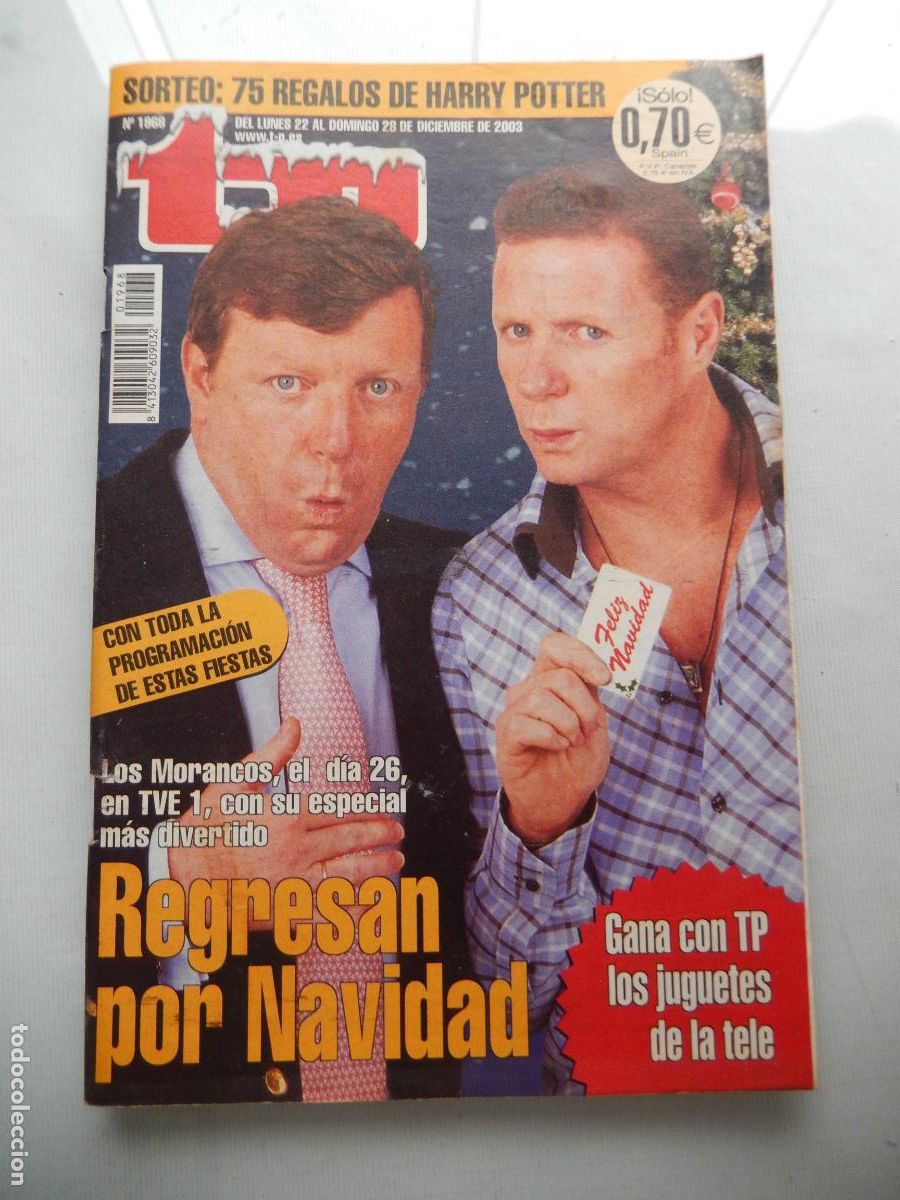 Coleccionismo de revista Teleprograma: TP TELEPROGRAMA - N&ordm; 1968- 23-DICIEMBRE 2003 -LOS MORANCOS - Foto 1